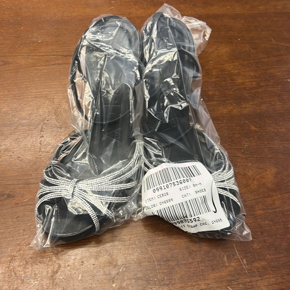 J Crew Collection Made-inSpain Rylie cage-toe heels in crystal and leather CE826 - Picture 2 of 4